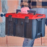 Einhell Systemkoffer E-Case M, Werkzeugkiste schwarz/rot