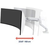 Ergotron HX Monitor Arm mit HD-Gelenk, Monitorhalterung weiß, für ultrabreite Curved Monitore