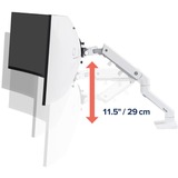 Ergotron HX Monitor Arm mit HD-Gelenk, Monitorhalterung weiß, für ultrabreite Curved Monitore