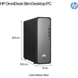 HP OmniDesk Slim S03-0053ng, PC-System schwarz/silber, Windows 11 Home 64-Bit
