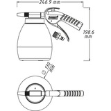 Hazet Soda Strahlpistole 9045P-1 schwarz/weiß