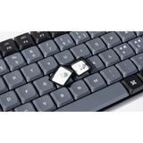 Keychron K5 Pro, Gaming-Tastatur schwarz/blaugrau, DE-Layout, Gateron Low Profile 2.0 Mechanical Red, Hot-Swap, Aluminiumrahmen, RGB, PTB