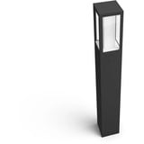 Philips HUE White & Color Ambiance Impress Wegeleuchte, LED-Leuchte schwarz