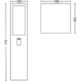 Philips Hue White & Color Ambiance Impress Wegeleuchte, LED-Leuchte schwarz