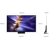 SAMSUNG 55" OLED S92F (GQ55S92FAEXZG), OLED-Fernseher 138 cm (55 Zoll), schwarz/titan, UltraHD/4K, Vision AI, PVR, Twin-Tuner, 100Hz Panel