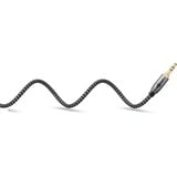 goobay Plus Audio Verbindungskabel AUX 3,5mm stereo, 90° schwarz/silber, 3 Meter, abgewinkelt