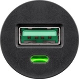goobay Quick Charge USB Auto Schnellladegerät schwarz, mit QC 3.0