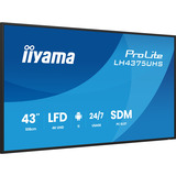 iiyama LH4375UHS-B2AG, Public Display schwarz (matt), UltraHD/4K, IPS, Lautsprecher, Daisy Chain