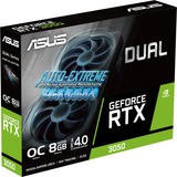 ASUS GeForce RTX 3050 DUAL V2, Grafikkarte Lite Hash Rate, 1x DisplayPort, 1x HDMI 2.1, DVI-D