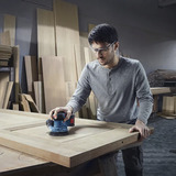 Bosch Akku-Exzenterschleifer GEX 185-LI Professional solo, 18Volt blau/schwarz, ohne Akku und Ladegerät, Ø 125mm, in L-BOXX