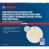 Bosch Expert M480 Netzstruktur-Schleifblatt Ø 150mm, K80 50 Stück, für Exzenterschleifer