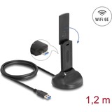 DeLOCK Wi-Fi 6E Dualband WLAN USB Adapter AX3000, WLAN-Adapter 