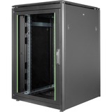 Digitus Netzwerkschrank Unique Serie - 800x800 mm (BxT), IT-Schrank schwarz, 22 Höheneinheiten