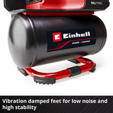EINHELL Power X-Change Akku-Kompressor TE-AC 18/75 Li OF-Solo, 18Volt schwarz/rot, ohne Akku und Ladegerät