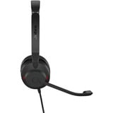 Jabra Evolve2 30 SE, Headset schwarz, UC, USB-C und USB-A, Stereo