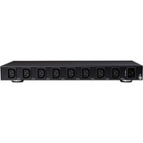 Lindy 8 Port IPower Switch (32623), Steckdosenleiste schwarz, Intelligente PDU mit 8 mess- und schaltbaren Stromausgängen