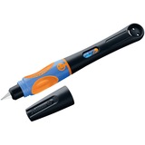 Pelikan Füllhalter Griffix 4 für Rechtshänder, Füllfederhalter schwarz, Neon Black