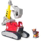 Spin Master Rubble & Crew - Chargers 2-in-1 Mega Kran, Spielfahrzeug mit abnehmbarer Baggerkralle, Presslufthammer und Charger Hundefigur