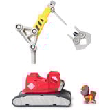 Spin Master Rubble & Crew - Chargers 2-in-1 Mega Kran, Spielfahrzeug mit abnehmbarer Baggerkralle, Presslufthammer und Charger Hundefigur