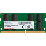 ADATA SO-DIMM 8 GB DDR4-3200 (1x 8 GB), Arbeitsspeicher grün, GD4S320038G-SMI, Gold