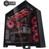 ALTERNATE Custom PC Series • iCUE Red Madness Gaming-PC schwarz/transparent, ohne Betriebssystem