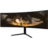Arozzi Nova 49TUW165, Gaming-Monitor 124.5 cm (49 Zoll), schwarz, UWQHD, VA, Curved, HDMI, DP, USB-C, USB-Hub, 165Hz Panel