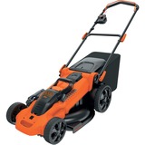 BLACK+DECKER Akku-Rasenmäher CLMA4820L2, 36Volt orange/schwarz, 2x Li-Ionen Akku 2,0 Ah