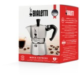 Bialetti Moka Express, Espressomaschine silber, 2 Tassen