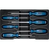 Bosch Professional Schraubendreher-Set SL/PH/PZ/TX Professional, 6-teilig blau/schwarz, 2x mit Schlagkappe