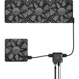 Corsair iCUE LINK RX120 Triple, Gehäuselüfter schwarz, inkl. iCUE LINK-System-Hub, 120 mm