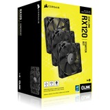 Corsair iCUE LINK RX120 Triple, Gehäuselüfter schwarz, inkl. iCUE LINK-System-Hub, 120 mm