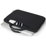 DICOTA BASE XX Sleeve Plus, Notebooktasche schwarz, bis 35,8 cm (14,1")