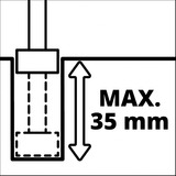 EINHELL Professional Akku-Oberfräse TP-RO 18 Li BL - Solo, 18Volt rot, ohne Akku und Ladegerät