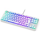 ENDORFY Thock TKL Pudding Onyx White, Gaming-Tastatur weiß, DE-Layout, Kailh RGB Red