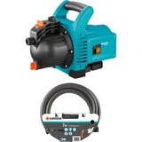 GARDENA Gartenpumpe 3000/4, Set mit Sauggarnitur türkis/schwarz, 600 Watt