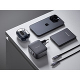  Intenso Power Adapter W100ACC GaN + C520C Kabel, Ladegerät schwarz, 100 Watt