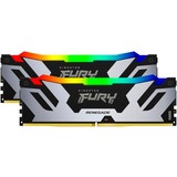 Kingston FURY DIMM 64 GB DDR5-6000 Kit, Arbeitsspeicher schwarz/silber, KF560C32RSAK2-64, Fury Renegade RGB, XMP