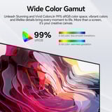 Koorui E2212F, LED-Monitor 54.5 cm (21.45 Zoll), schwarz, FullHD, VA, HDMI, VGA, 100Hz Panel