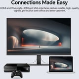 Koorui E2212F, LED-Monitor 54.5 cm (21.45 Zoll), schwarz, FullHD, VA, HDMI, VGA, 100Hz Panel