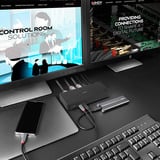 Lindy USB Typ C und Typ A Hybrid Laptop Dockingstation schwarz, DST-Pro, USB Typ C, USB Typ A, 4K
