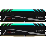 Mushkin DIMM 16 GB DDR4-4000 (2x 8 GB) Dual-Kit, Arbeitsspeicher schwarz, MLA4C400JNNM8GX2, Redline Lumina RGB, INTEL XMP