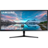 SAMSUNG S34J550WQR, Gaming-Monitor 86 cm(34 Zoll), dunkelgrau, AMD Free-Sync, WQHD, 60 Hz