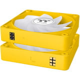 Thermaltake CT120 EX Reverse ARGB Sync PC Cooling Fan Bumblebee, Gehäuselüfter gelb, 3er-Pack, 120 mm