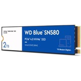 WD Blue SN580 2 TB, SSD blau/weiß, PCIe 4.0 x4, NVMe, M.2 2280