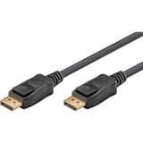 goobay Essential Kabel DisplayPort Stecker > DisplayPort Stecker, 8K / 144Hz schwarz, 2 Meter, 54 Gbit/s, DisplayPort 2.0 / 2.1