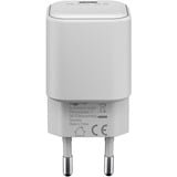 goobay USB-C Schnellladegerät Nano, PD, GaN, 65 Watt weiß, 1x USB-C, Power Delivery 3.0