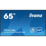 iiyama ProLite LH6541UHS-B1AG, Public Display schwarz (glänzend), UltraHD/4K, VA, HDMI
