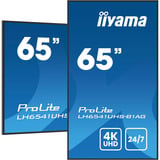 iiyama ProLite LH6541UHS-B1AG, Public Display schwarz (glänzend), UltraHD/4K, VA, HDMI