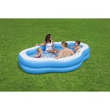 Bestway Family Pool "Splashview", mit Seitenfenster, Schwimmbad hellblau/weiß, 270cm x 198cm x 51cm
