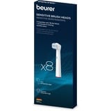 Beurer Bürstenköpfe Clean, Aufsteckbürste weiß, 8er Pack